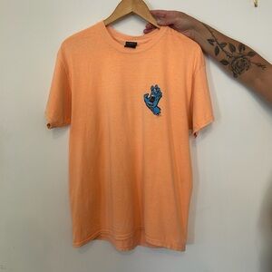 Santa Cruz Skateboards Orange T-shirt Screaming Hand